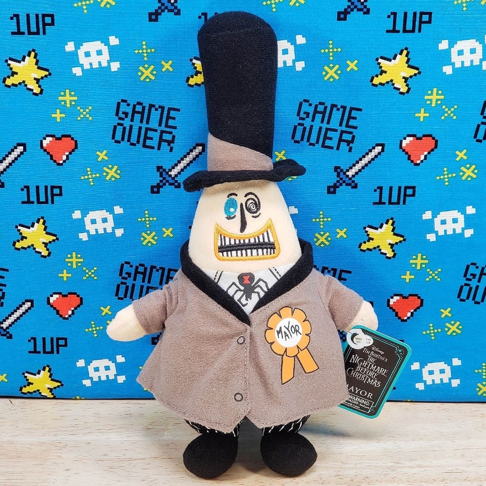 Disney Nightmare Before Christmas The Mayor 13" UltraSoft Collectible Plush NWT